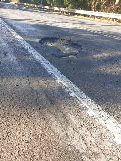 DANGEROUS: One victim said the pothole was dangerous and scary.