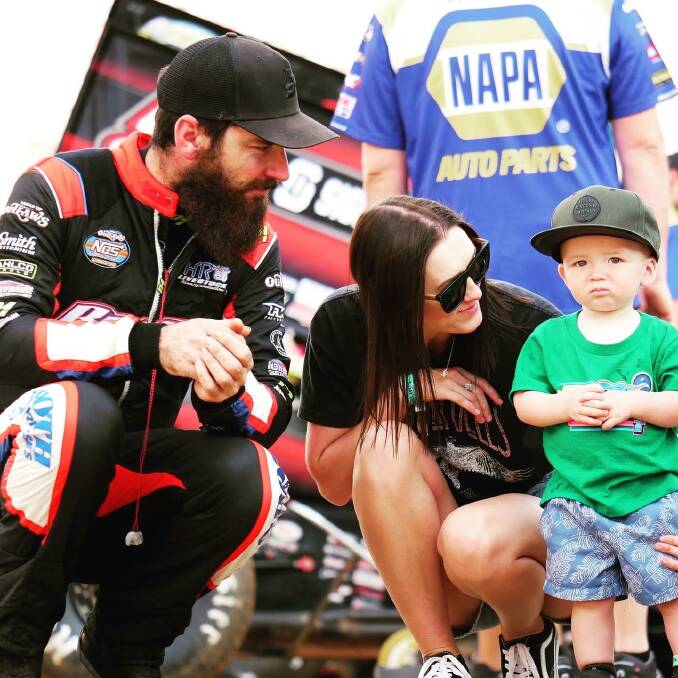 Zoe and James McFadden with their two-year-old son Maverick.