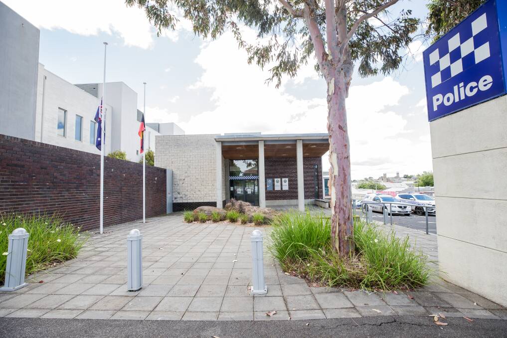 Accused drug driver mounts footpath directly outside police station