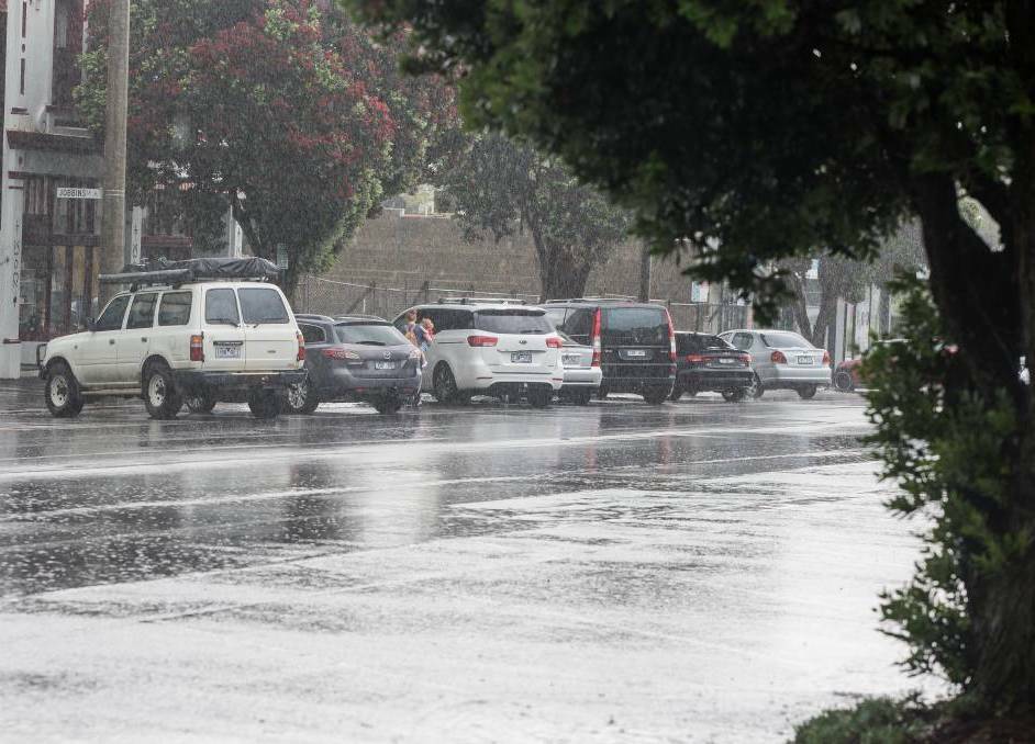 A file photo of a rainy day in Warrnambool.