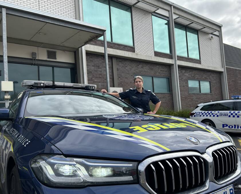 Warrnambool police highway patrol unit commander Sergeant Lisa McRae will be among police and the community who will turn head lights on to raise awareness for road trauma on Friday. Picture by Jessica Howard