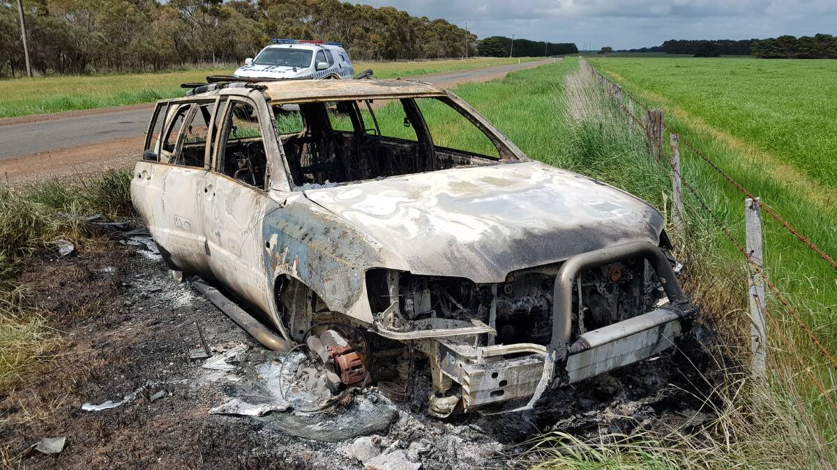 A black Toyota Kluger has been found torched and dumped in Hexham at the weekend.