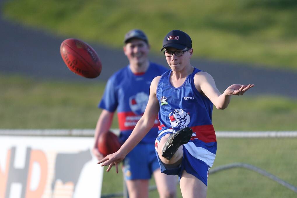 KICKING ON: Archie Lenehan plays football for Panmure in the Warrnambool and District league. Picture: Mark Witte 