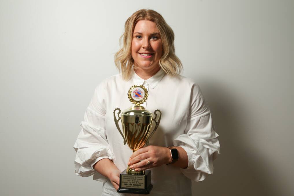 WELL DONE: WDFNL B grade runner-up best and fairest Melina Kelson, from Russells Creek. Picture: Chris Doheny