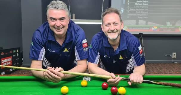 Justin Allen and Brian Daly won the masters doubles section at the Australian Eight-Ball Championships. 