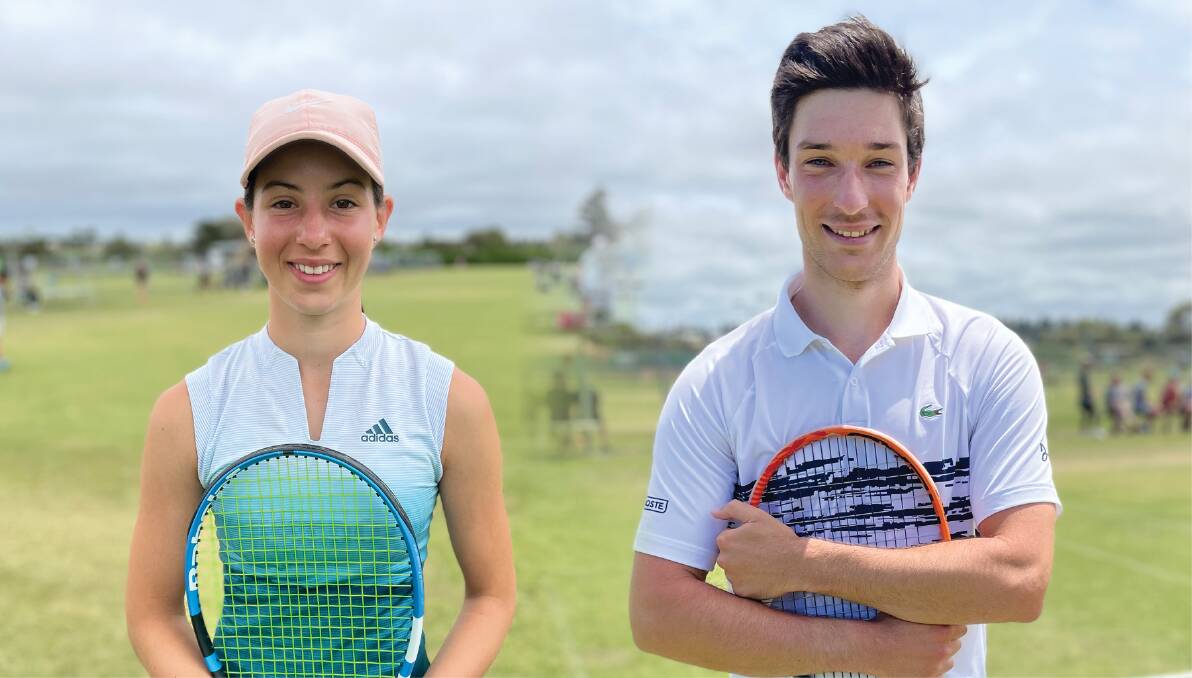 WINNERS: Breanna Cerasa, 16, and Nick Jovanovski, 24, won the women's and men's singles titles respectively. Pictures: Justine McCullagh-Beasy