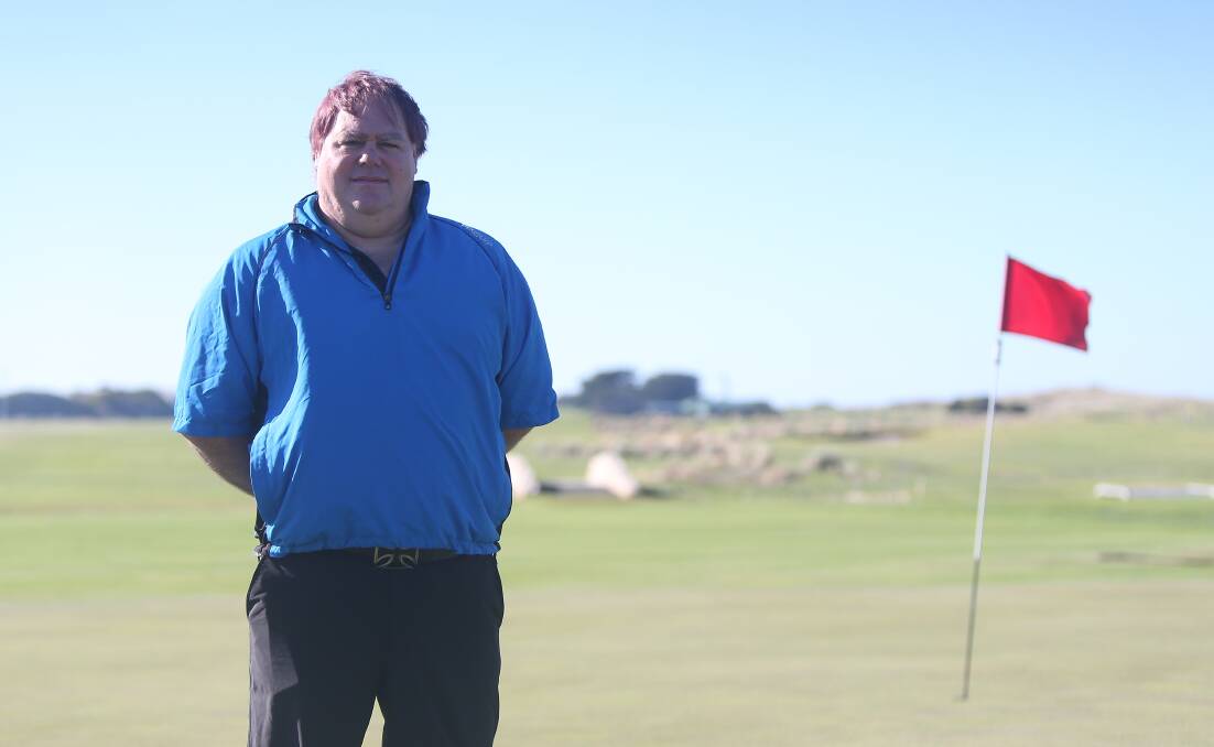 BACK ON COURSE: Port Fairy club professional Anthony Warburton is pleased links have re-opened. Picture: Mark Witte 