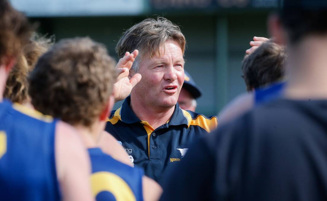 EXPERIENCED: North Warrnambool Eagles have welcomed Adam Dowie's commitment to coach again in 2022. Picture: Anthony Brady 