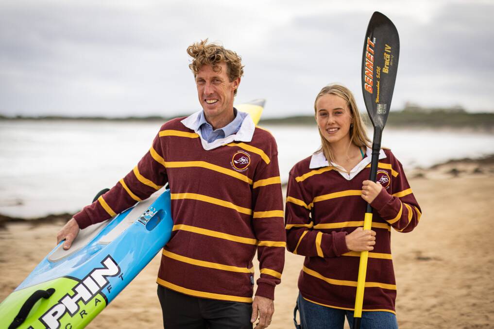 Warrnambool Surf Life Saving Club's Steve Kerr and Mia Cook won gold medals at the state titles. Picture by Sean McKenna 
