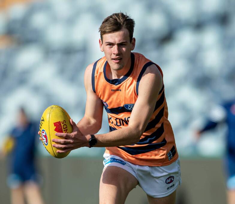 LUCKY: Isaac Wareham hopes to play VFL with Geelong in 2020. He is also on NAB League club GWV Rebels' list. Picture: Arj Giese