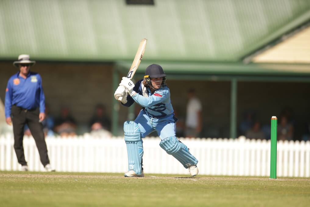 HANDY CONTRIBUTION: Wesley Yambuk batter Nick Blacker made 44 for the Beavers. Picture: Chris Doheny 