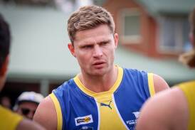North Warrnambool Eagles coach Nathan Vardy is hopeful of playing in round six. Picture by Justine McCullagh-Beasy 