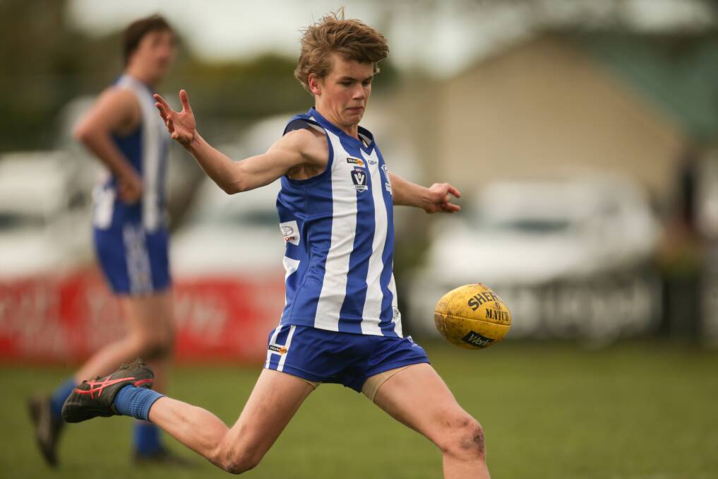 WAITING GAME: Young footballers, such as Hamilton Kangaroos' Charlie Field, won't get to play their grand finals this weekend. Picture: Chris Doheny 