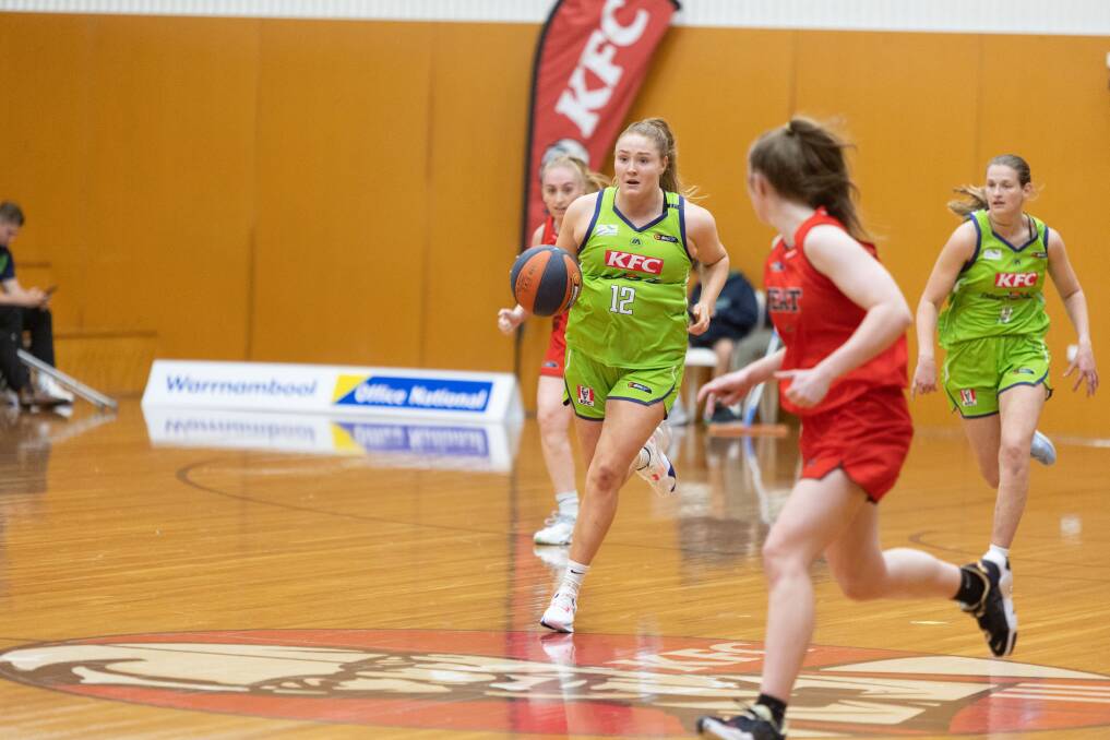 Keele Hillas pictured playing for Warrnambool Mermaids in the Big V competition last weekend. Picture by Eddie Guerrero 