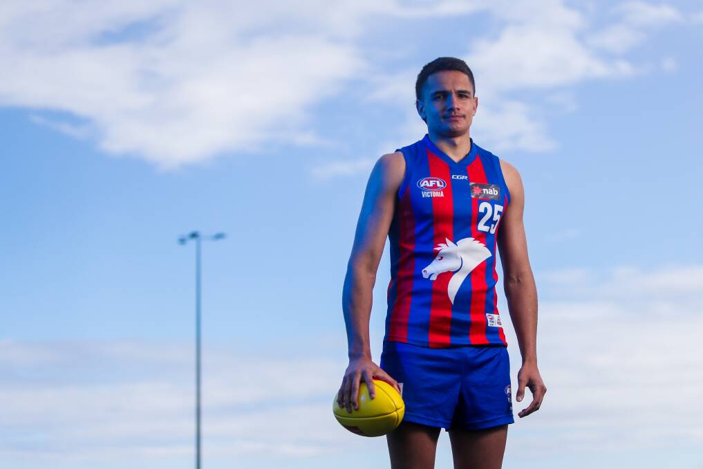 HIGHLY RATED: South Warrnambool export Jamarra Ugle-Hagan, who plays NAB League for Oakleigh Chargers, is expected to go at pick one in the AFL draft in December. Picture: Morgan Hancock 