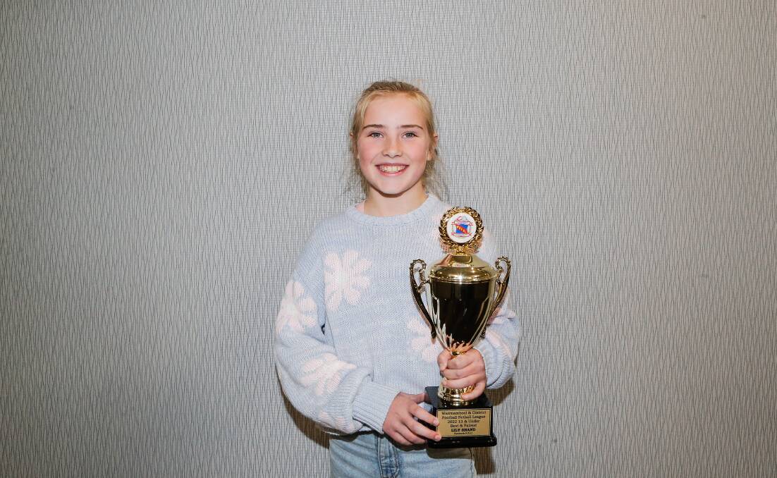 Lily Shand from Panmure won the 13 and under WDFNL netball league best and fairest. Picture by Anthony Brady 
