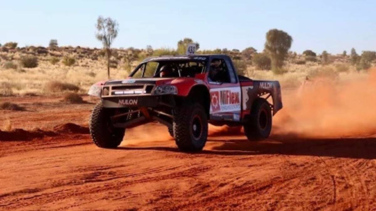 BUMPY RIDE: Warrnambool driver Damien Nicol tackled the Finke Desert Race for the first time on the Queen's Birthday long weekend. He teamed with Colac navigator Cameron Percy. 