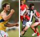 COUNTDOWN: Joe McKinnon (North Warrnambool Eagles), Sam Gordon (Camperdown) and Amy Wormald (Warrnambool) will play key roles for their sides in season 2022. Pictures: Chris Doheny, Morgan Hancock 