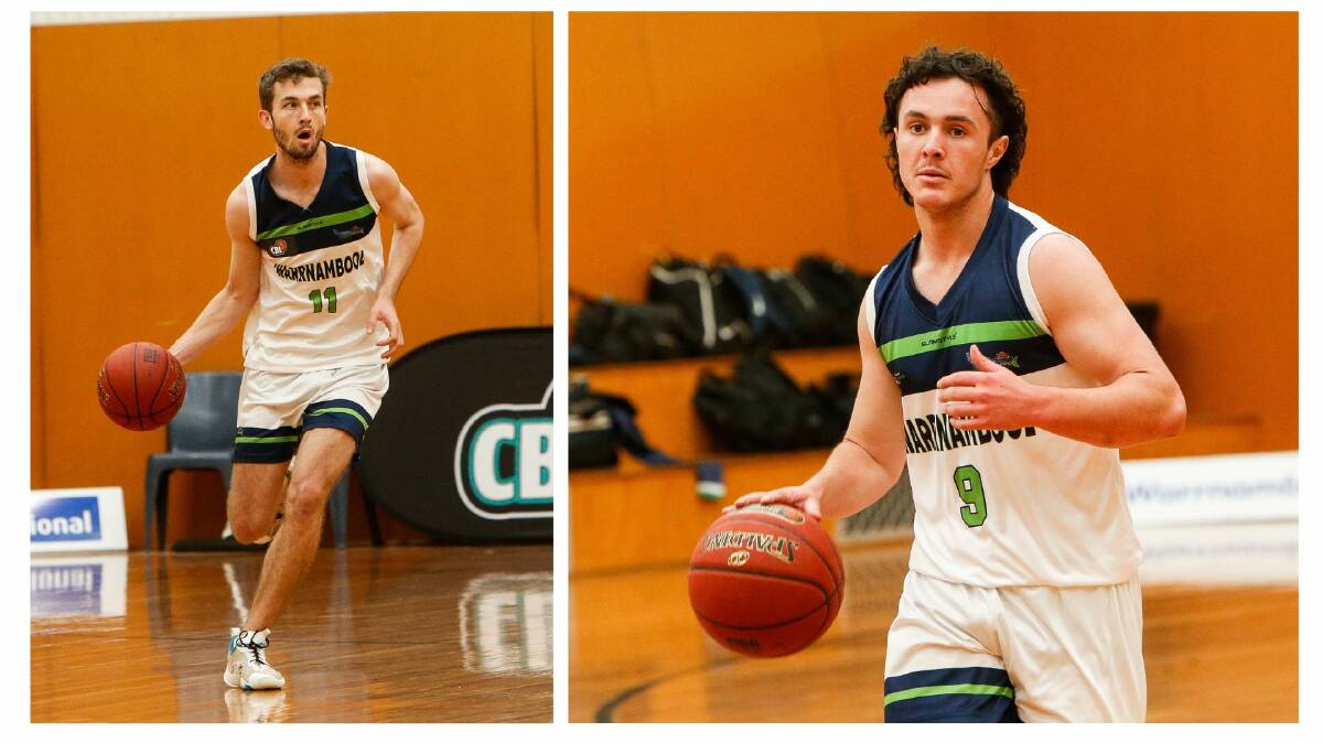 Matt Rea and Ash Keen starred for Warrnambool's CBL team at the weekend. Pictures by Anthony Brady 