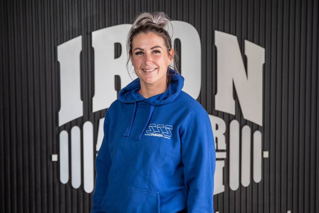 POWER TO SUCCEED: Koroit's Liz Aitken has 11 weeks to prepare for the toughest competition of her strength sports career. Picture: Morgan Hancock 