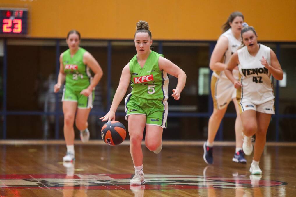 STEPPING STONE: Teenager Mia Mills played her first Big V minutes in 2021. Picture: Morgan Hancock 