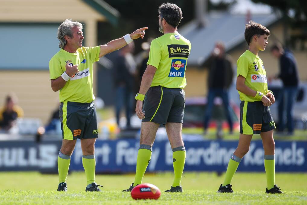 WHISTLES AWAY: Umpires will have the weekend off with the Hampden league forced to take a break this weekend. Picture: Morgan Hancock 