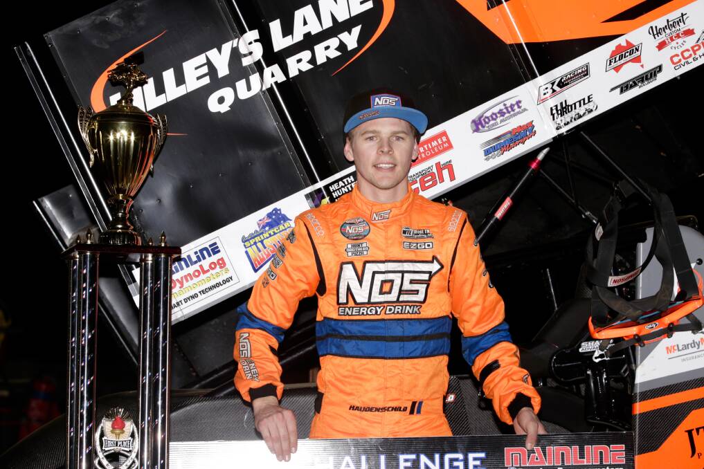 American Sheldon Haudenschild raced at Simpson and won. Picture by Robert Lake Photography 