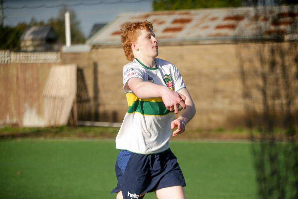 UP AND COMING: Noah Greene is among Allansford-Panmure's emerging cricketers. Picture: Chris Doheny 