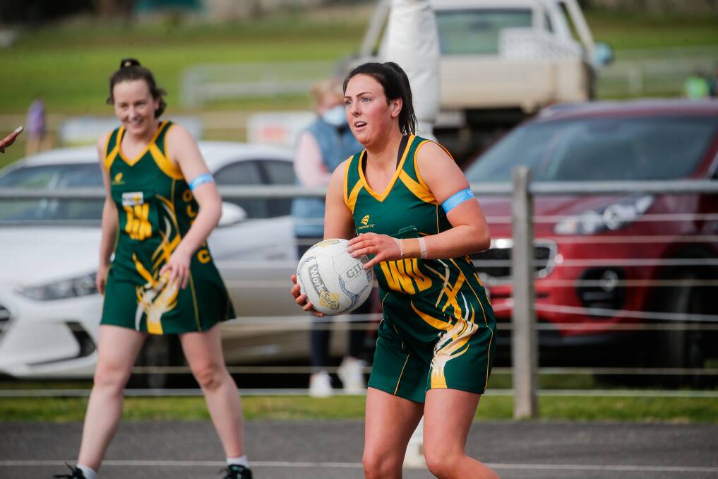 SEASON OVER: Old Collegians' Grace Bell during a game in season 2021. The Warriors finished fifth and won't play finals under the new format. Picture: Anthony Brady