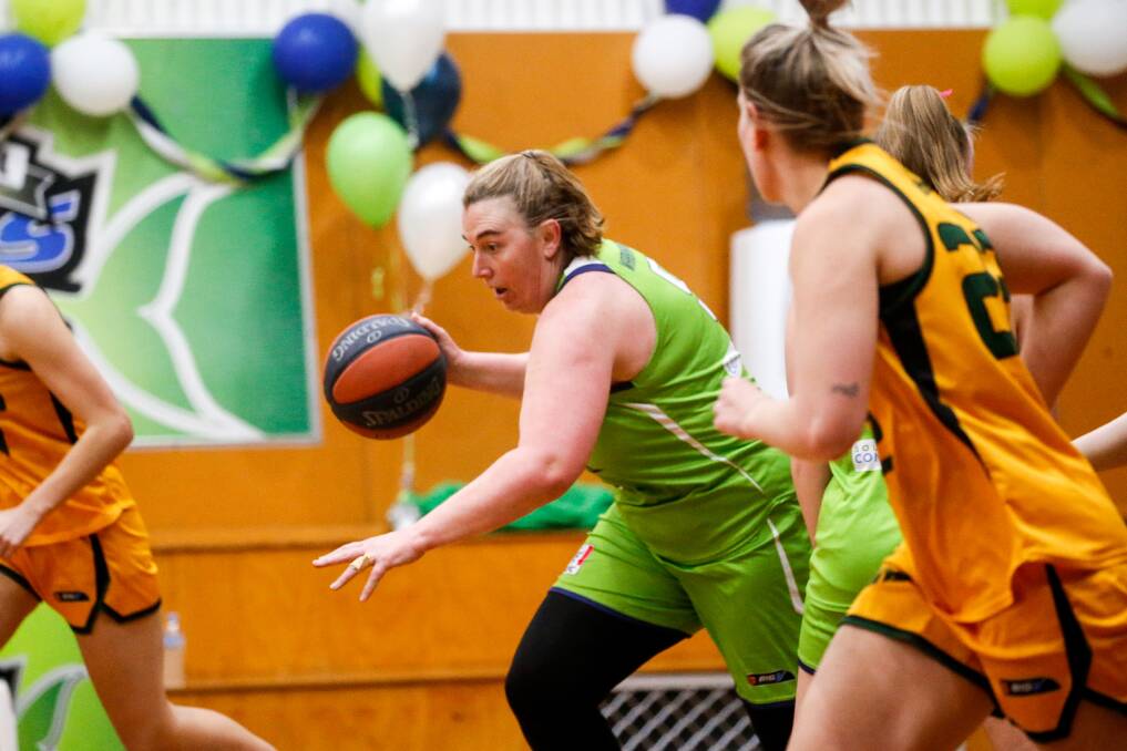 Warrnambool Mermaids' Kate Sewell during the grand final. Picture: Anthony Brady 