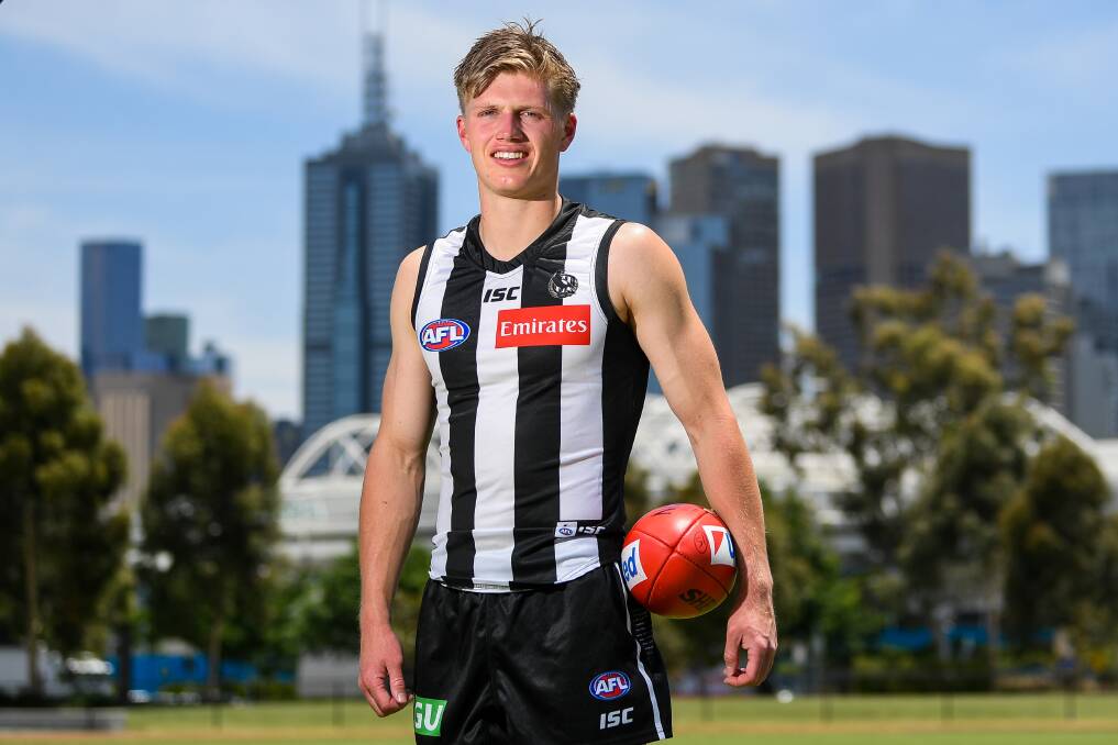 BIG SMOKE: Jay Rantall's first AFL season has been unique with Collingwood forced out of Victoria for a large chunk of the home-and-away season due to COVID-19 concerns. Picture: Morgan Hancock 