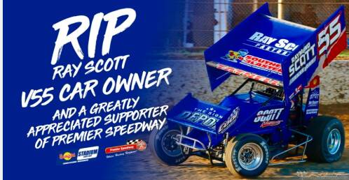 IN MEMORY: Premier Speedway paid credit to Ray Scott on its Facebook page. 