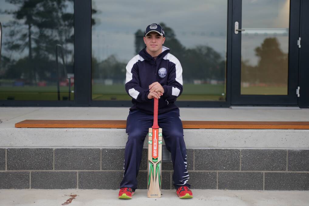 MAKING A MARK: Tommy Jackson worked hard on his batting in his early teens and is reaping the rewards. Picture: Mark Witte 