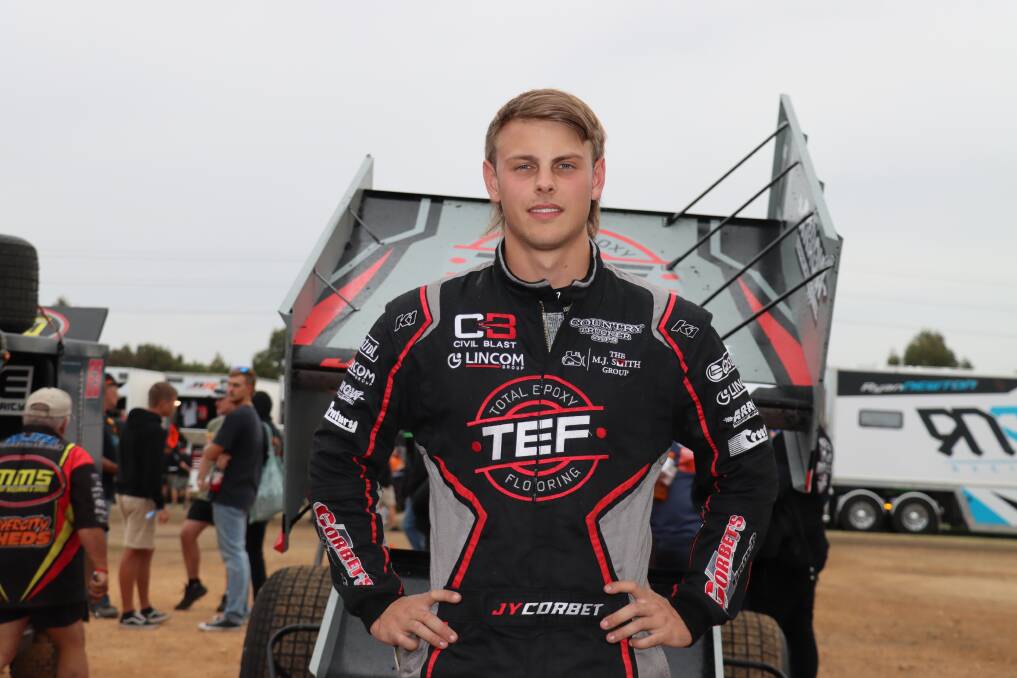 Jy Corbet wants to make a mark in Australian sprintcar racing. Picture by Justine McCullagh-Beasy 