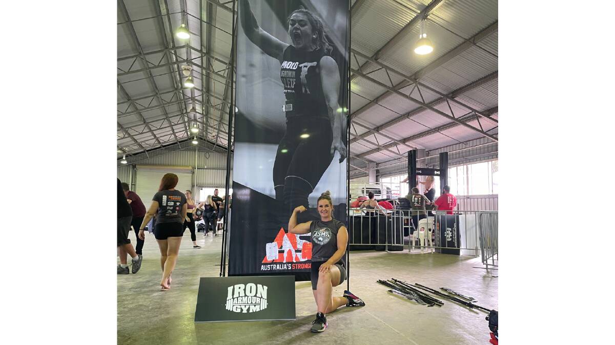 LET'S GO: Liz Aitken competed at the Australian Strongest Middleweight event. 
