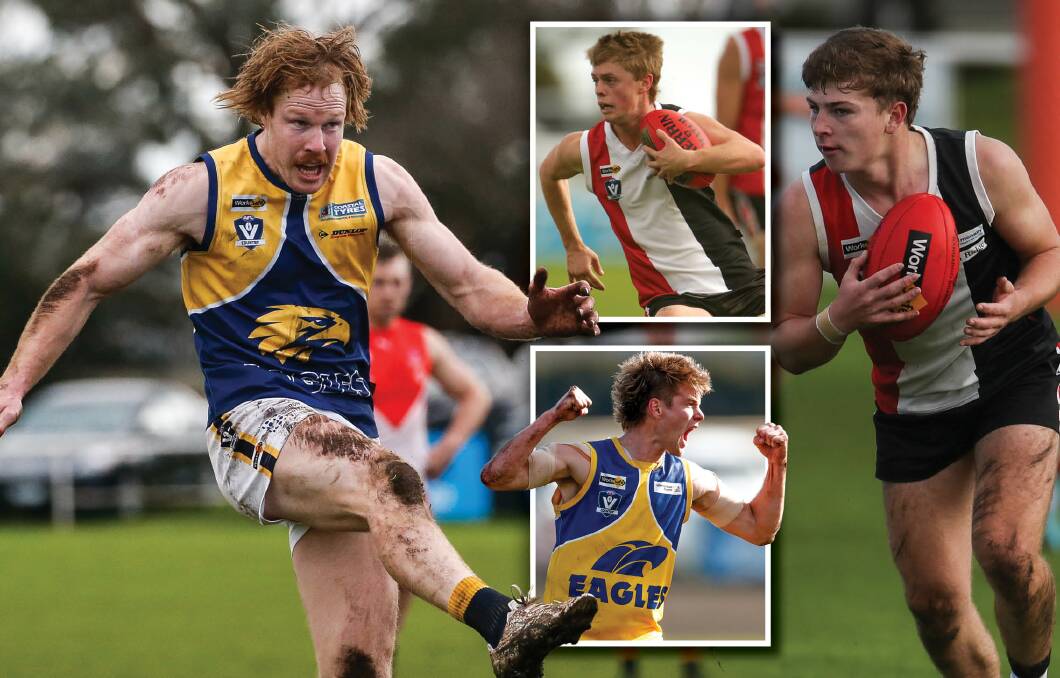 Eagle Adam Wines has been named while Saint duo Jyron Neave and Connor Byrne and Eagle Felix Jones are decider debutants. Pictures by Anthony Brady, Chris Doheny 