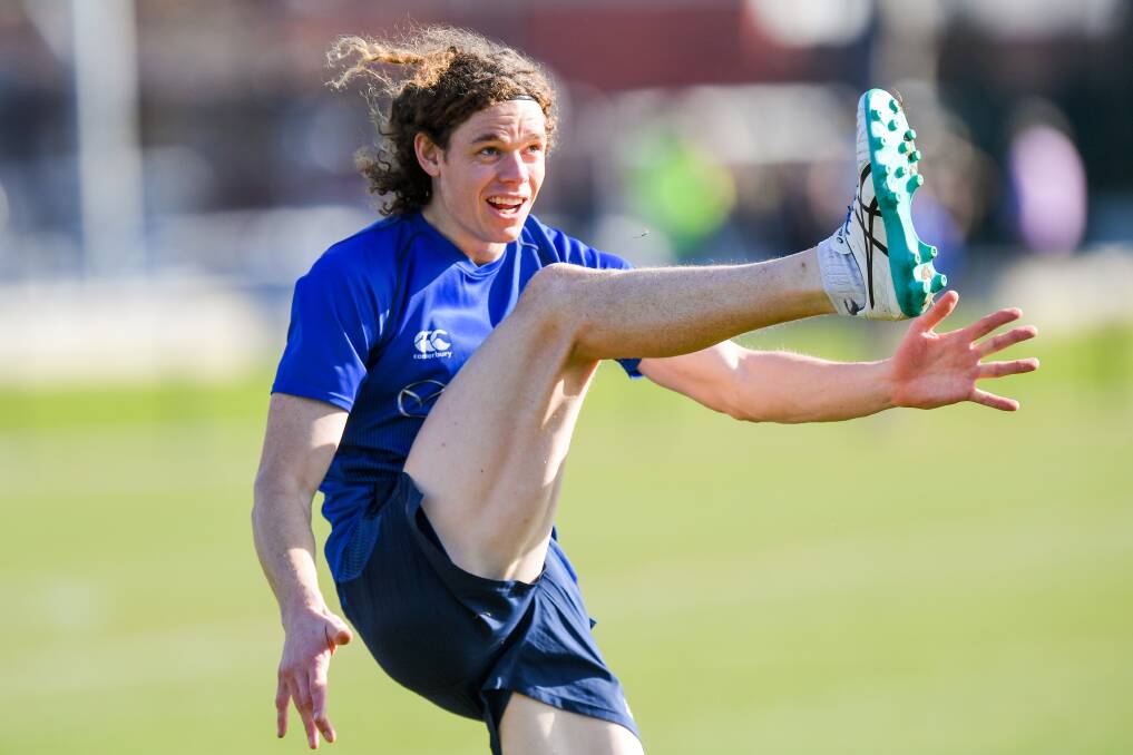 MISSING KICKING BOOTS: North Melbourne forward Ben Brown is searching for a form boost. He's kicked just seven goals in six games to start the season. Picture: Morgan Hancock 