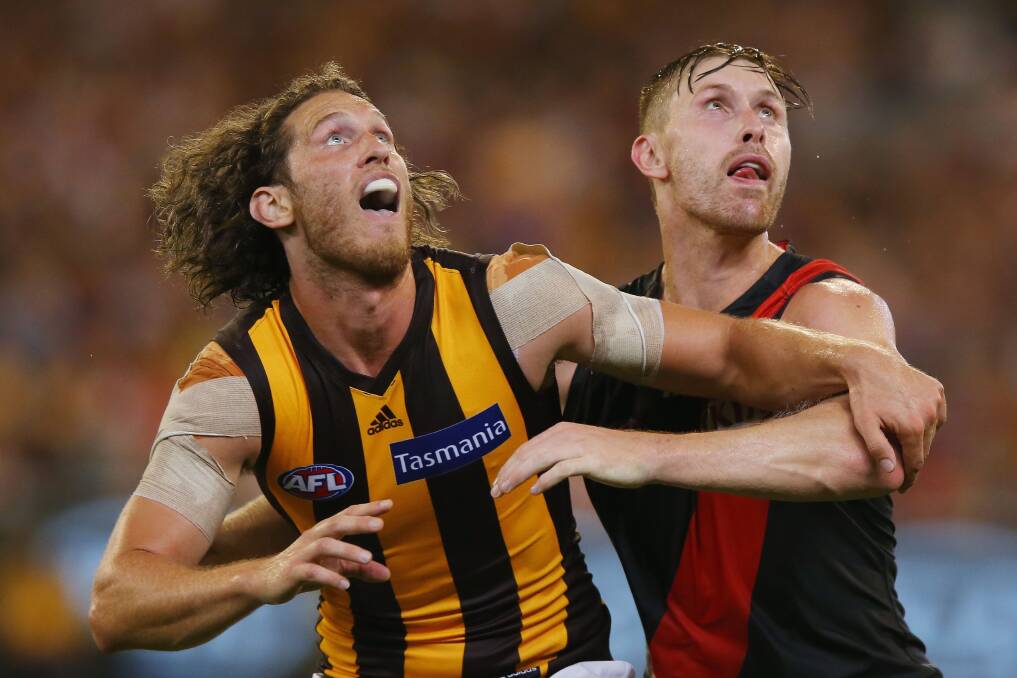 BIG COUP: Former Hawthorn footballer Ty Vickery (left) will play for North Warrnambool Eagles on Saturday against South Warrnambool at Bushfield. Picture: Getty Images 