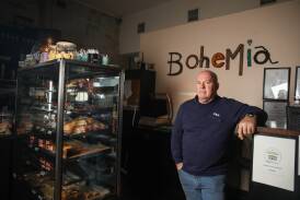 Steve Hickman has loved owning Warrnambool cafe Bohemia. File picture 