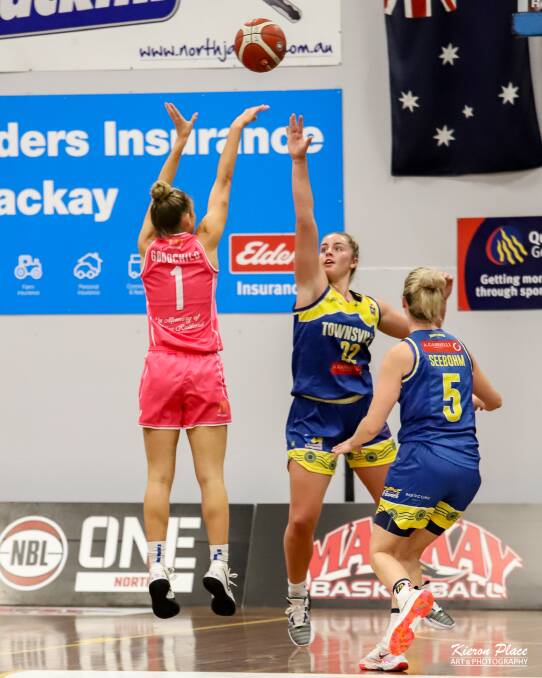FRESH CHALLENGE: Grace Rodgers is loving life in Queensland playing basketball for NBL1 North side Townsville Flames. Picture: Kieron Place Art & Photography 