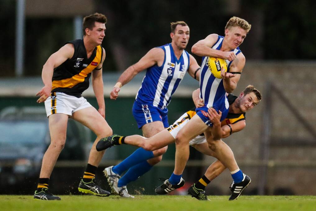 ACTION: Hamilton Kangaroos and Portland won't return to sanctioned club training next week despite AFL Victoria allowing it, with strict social distancing measures, from Monday. Picture: Morgan Hancock 