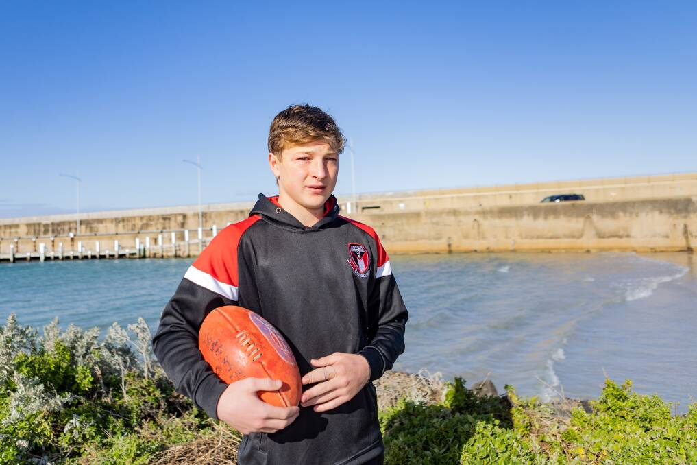 Talor Byrne lives and goes to school in Warrnambool. Picture by Anthony Brady 