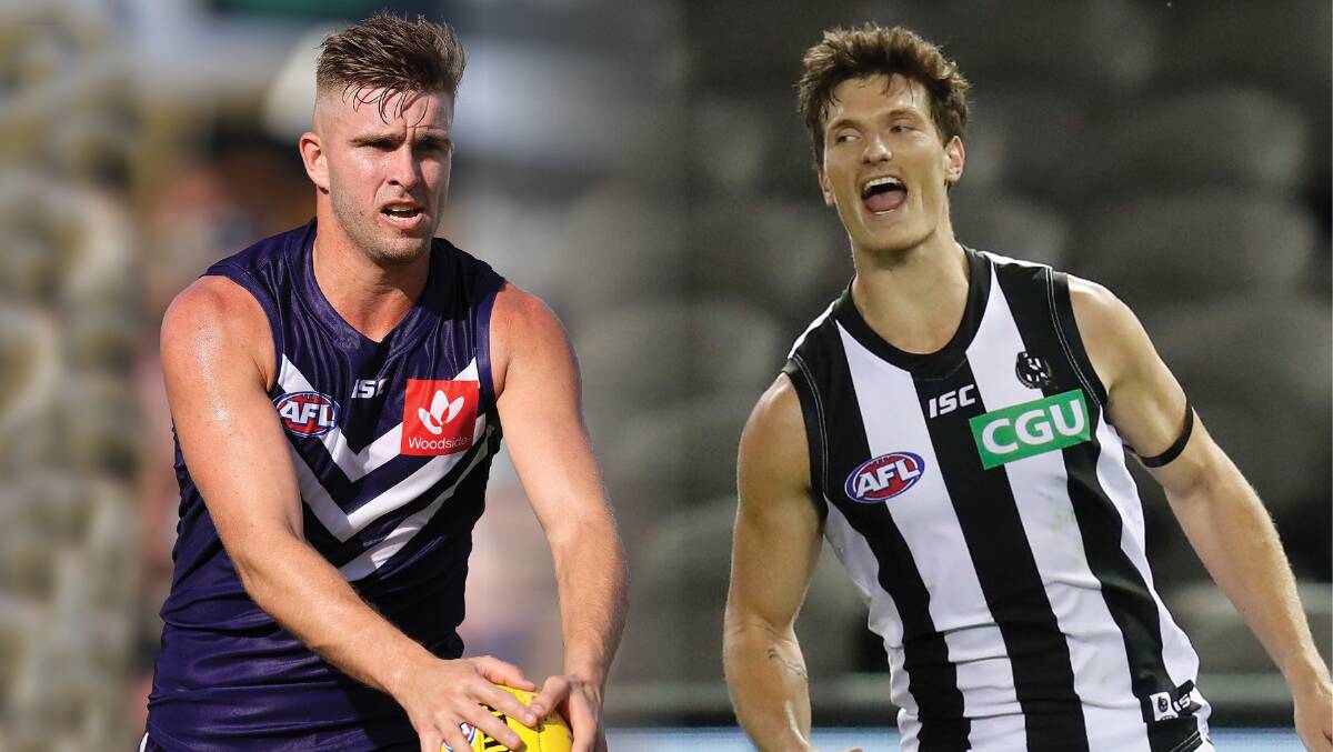 PRIME EXAMPLES: Fremantle's Luke Ryan and Collingwood's Brody Mihocek were drafted as mature-age prospects. Pictures: Getty Images 