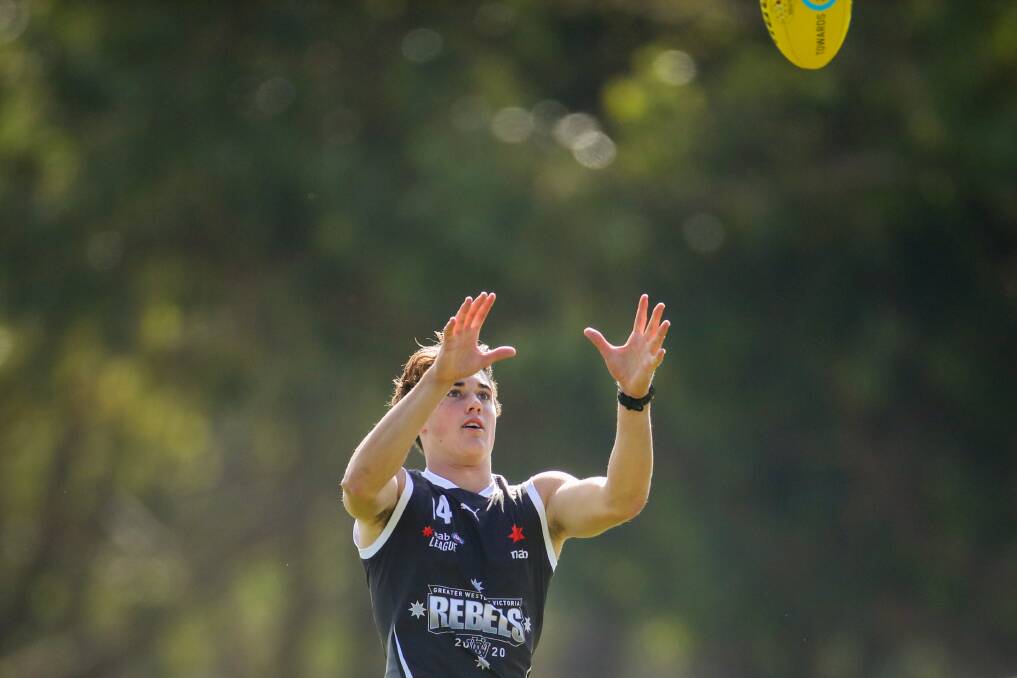 EYES ON THE PRIZE: Jamieson Ballantyne would love to play in the AFL in the future and is working hard to impress recruiters. Picture: Morgan Hancock 