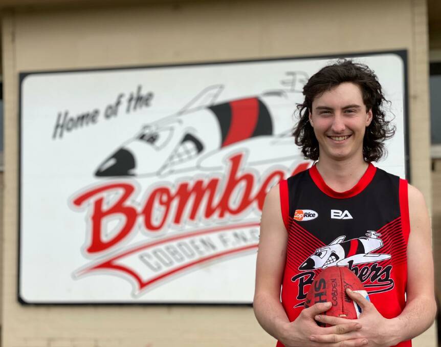 LIFE-LONG BOMBER: Luke Hickey, 17, has played for Cobden since childhood. 