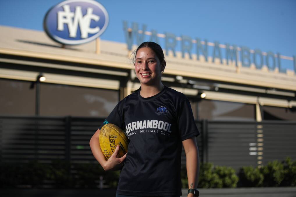 SECOND HOME: Isobel Upfal joined Warrnambool Football Netball Club after moving from Melbourne two years ago. Picture: Morgan Hancock 