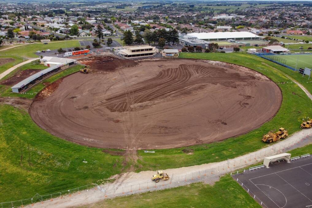 NEW ERA: Reid Oval, which is Warrnambool Football Netball Club's home base, is undergoing a multi-million dollar development. Picture: Morgan Hancock 