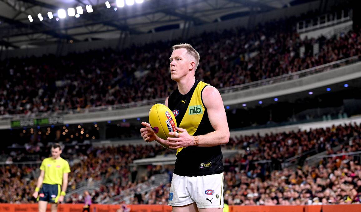 Richmond forward Jack Riewoldt is used to playing football in front of packed crowds. Now it's his turn to turn supporter as a part owner of Hodges Motorsport. Picture by Getty Images 