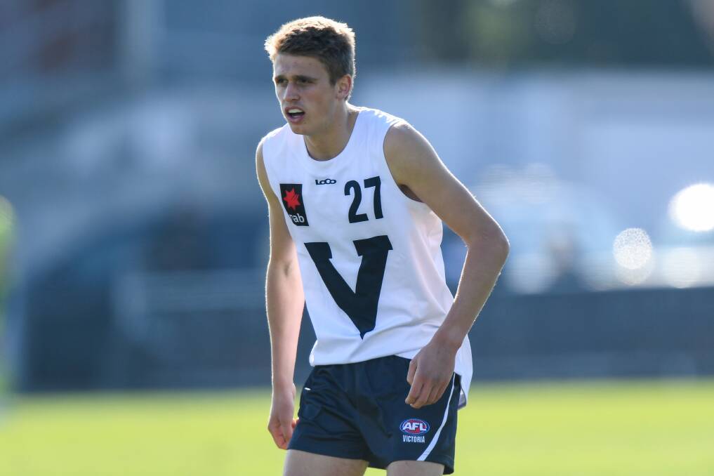 BIG V: Hamish Sinnott was thrilled to wear the Vic Country guernsey against Vic Metro this year. Picture: Morgan Hancock 
