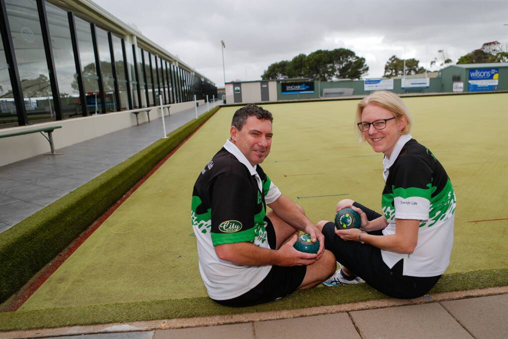 COUPLE GOALS: Matt Fleming and Kate Lloyd will represent West Coast Region at the state group sides championship. Picture: Anthony Brady 